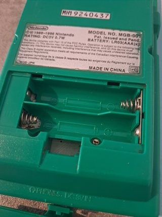 Game Boy Pocket Green JAP Boxato Matching Serial