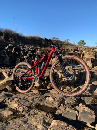 Bicicleta de Montaña Roja