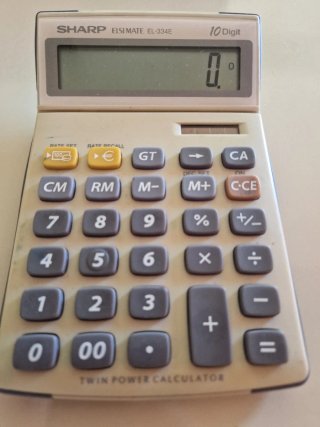 Calculadora Sharp Elsimate EL-334E 10 dígitos