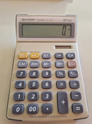 Calculadora Sharp Elsimate EL-334E 10 dígitos