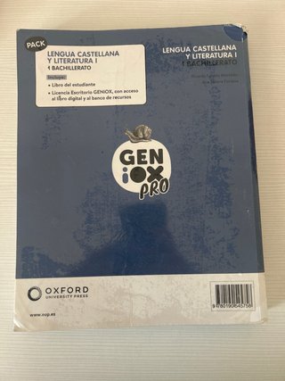 Lengua castellana y literatura I. Libro del est...