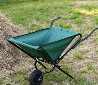 Carretilla de campo plegable verde