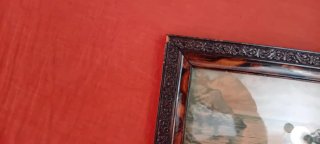 Pareja de cuadros antiguos de castillos