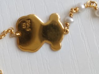 Pulsera Tous Oso Perlas y Piedras Rosas