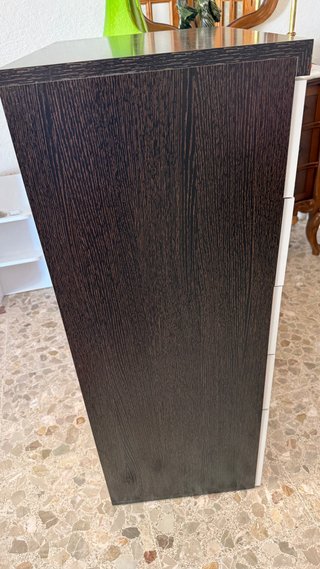 Cajonera 5 cajones beige y negro