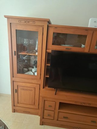 Mueble de salón madera, solo el mueble