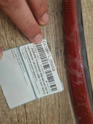 Catadióptrico Seat Ibiza 6J 26cm. Nuevo