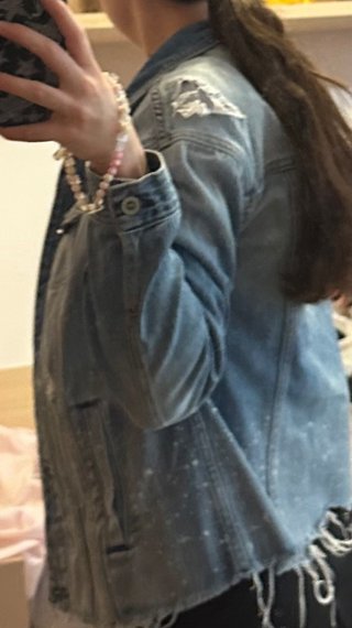 Chaqueta vaquera Hollister con pintura