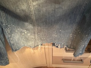 Chaqueta vaquera Hollister con pintura