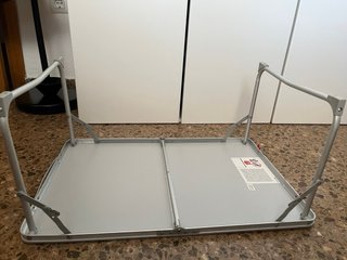 Mesa plegable Decathlon camping portátil