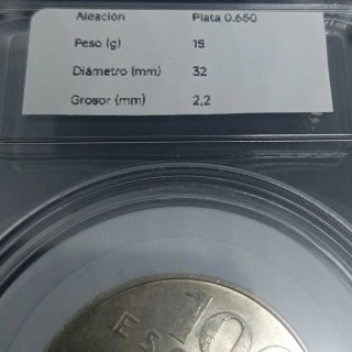 🇵🇹 MONEDA DE PLATA 15 gr. 100 ESCUDOS PORTUGAL