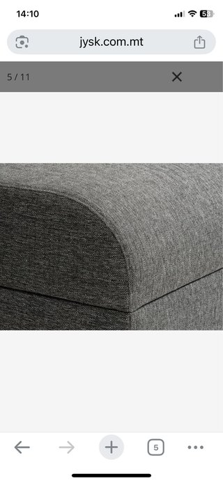 Sofá cama chaise longue gris