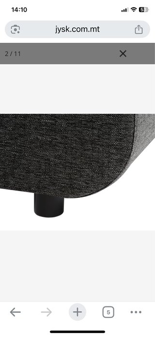 Sofá cama chaise longue gris