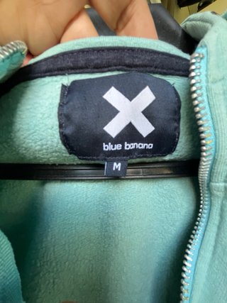 Sudadera Blue Banana Media Cremallera Azul Teal