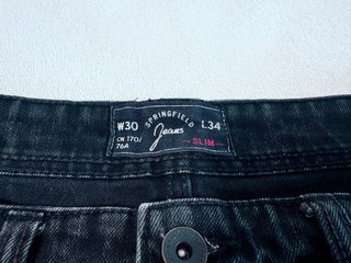 Pantalones vaqueros Springfield negros T40