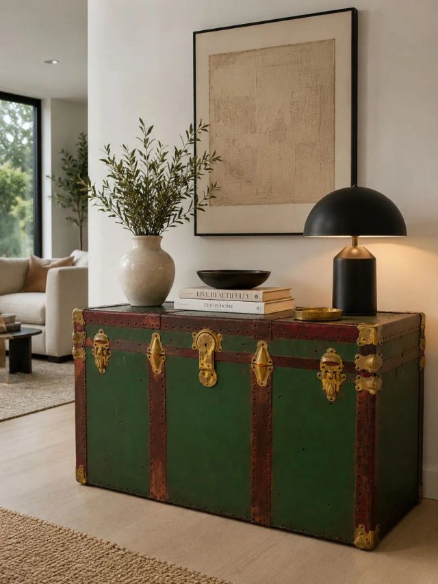 Baúl Antiguo Decorativo