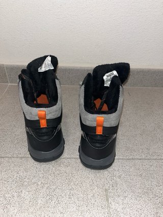 Botas de Nieve Quechua Negras y Naranja