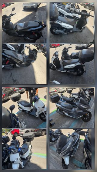 2 pcx 1gris y 1negra 1 peugeot tweet 1 symphony