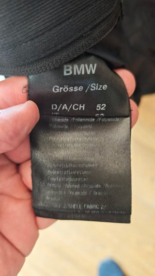 Chaqueta BMW Streetguard 2. T52 o cambio por T58