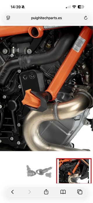Topes anticaída Puig KTM Super Duke