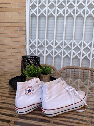 Zapatillas Bota Blancas