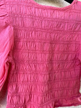 Blusa Nicoli rosa con fruncido