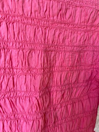 Blusa Nicoli rosa con fruncido
