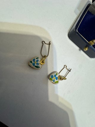 Orecchini Vintage a forma di cuore