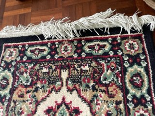 Tappeto lana e viscosa come nuovo 103x48
