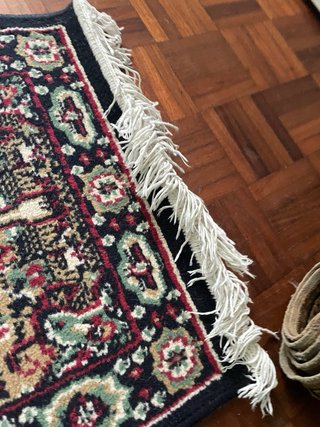 Tappeto lana e viscosa come nuovo 103x48