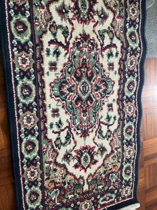 Tappeto lana e viscosa come nuovo 103x48