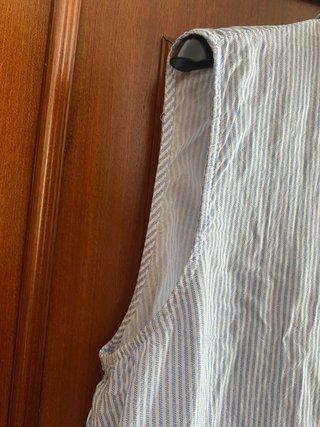 Camisa sin mangas Pull&Bear rayas azules Talla XL