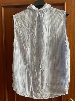 Camisa sin mangas Pull&Bear rayas azules Talla XL