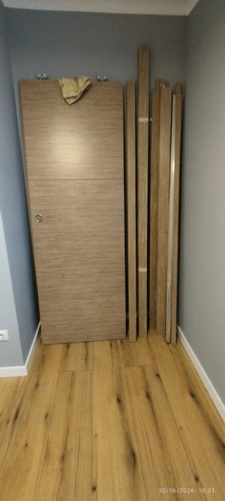 Puerta corredera completa madera