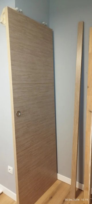 Puerta corredera completa madera