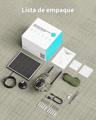 Cámara de vigilancia solar 4G Camuflaje NUEVA