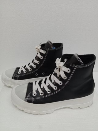 Botines Zapatillas Chica Negro Blanco