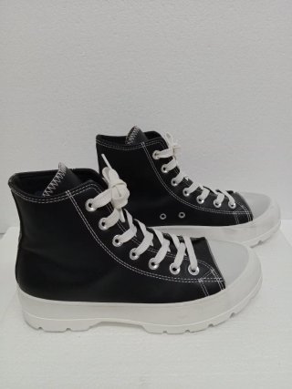 Botines Zapatillas Chica Negro Blanco