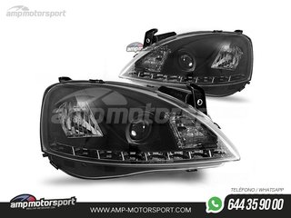 FAROS DELANTEROS LUZ DIURNA LED PARA OPEL CORSA C