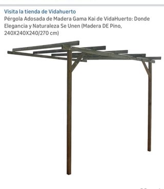 Pérgola de madera sin estrenar VidaHuerto