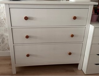 Cómoda Hemnes blanca 3 cajones