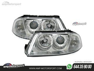 FAROS DELANTEROS OJOS DE ANGEL PARA VOLKSWAGEN PASSAT 3BG