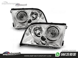 FAROS DELANTEROS LUPA PARA MERCEDES CLASE S W140