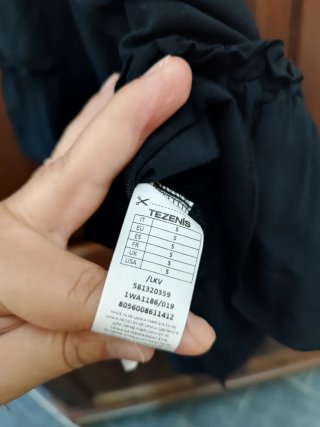 Vestito corto nero Tezenis