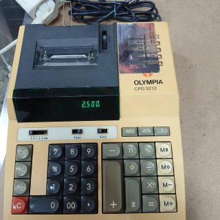 Calculadora Olympia CPD 3212 Beige/Negra
