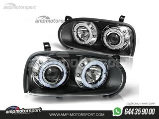 FAROS DELANTEROS OJOS DE ANGEL PARA VOLKSWAGEN GOLF MK3