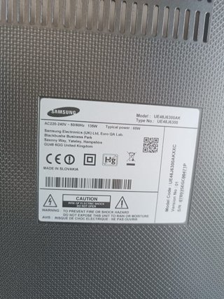 Samsung TV Curva UE48J6300AK Piezas