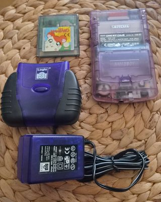 Game Boy Color Viola + Hamtaro + Batteria