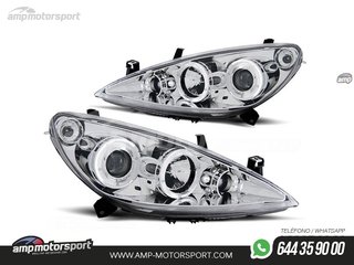FAROS DELANTEROS OJOS DE ANGEL PARA PEUGEOT 307