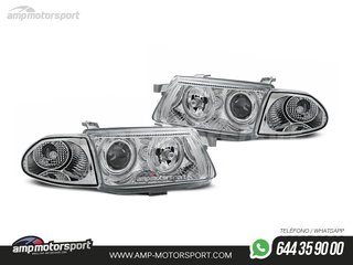 FAROS DELANTEROS OJOS DE ANGEL PARA OPEL ASTRA F